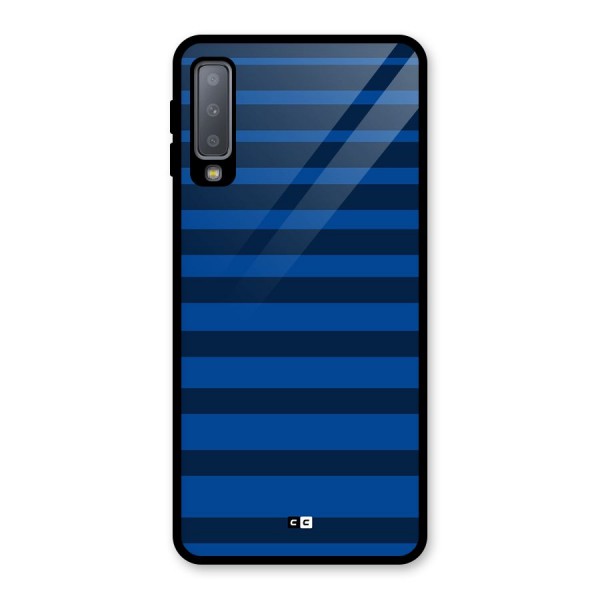 Chelsea Stripes Glass Back Case for Galaxy A7 (2018)