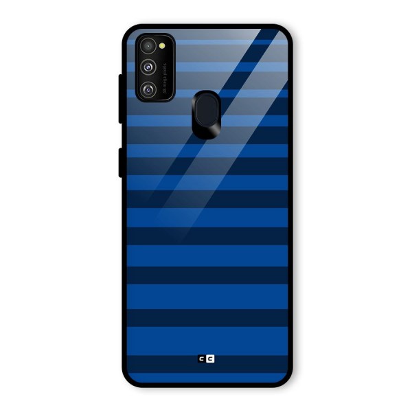 Chelsea Stripes Glass Back Case for Galaxy M21