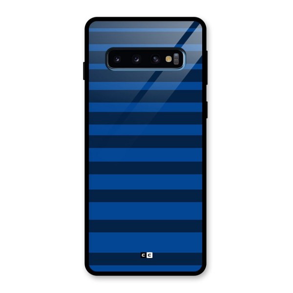 Chelsea Stripes Glass Back Case for Galaxy S10