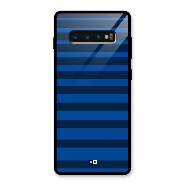 Chelsea Stripes Glass Back Case for Galaxy S10 Plus