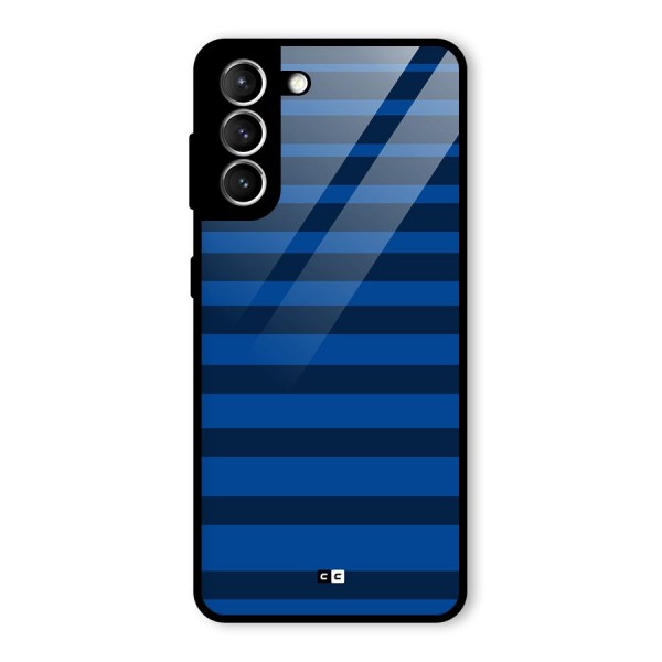 Chelsea Stripes Glass Back Case for Galaxy S21 5G