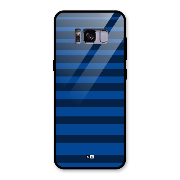 Chelsea Stripes Glass Back Case for Galaxy S8