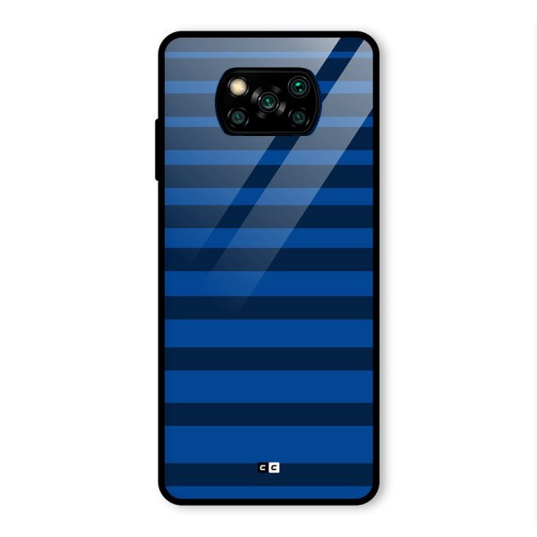 Chelsea Stripes Glass Back Case for Poco X3 Pro