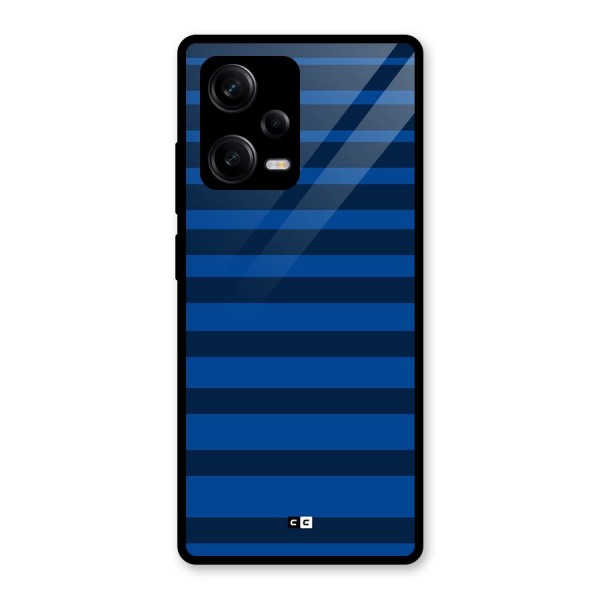 Chelsea Stripes Glass Back Case for Redmi Note 12 Pro