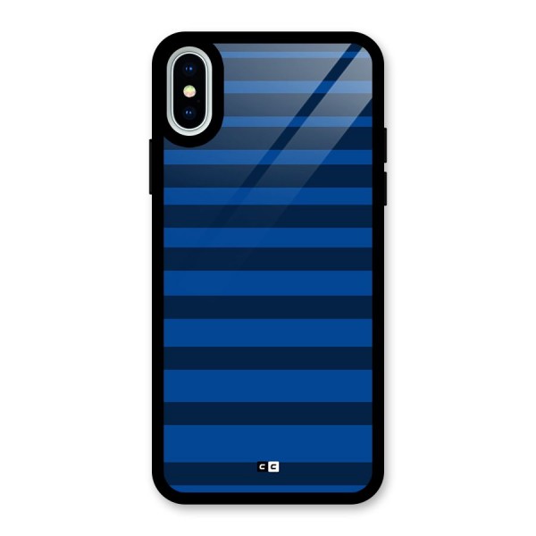 Chelsea Stripes Glass Back Case for iPhone X