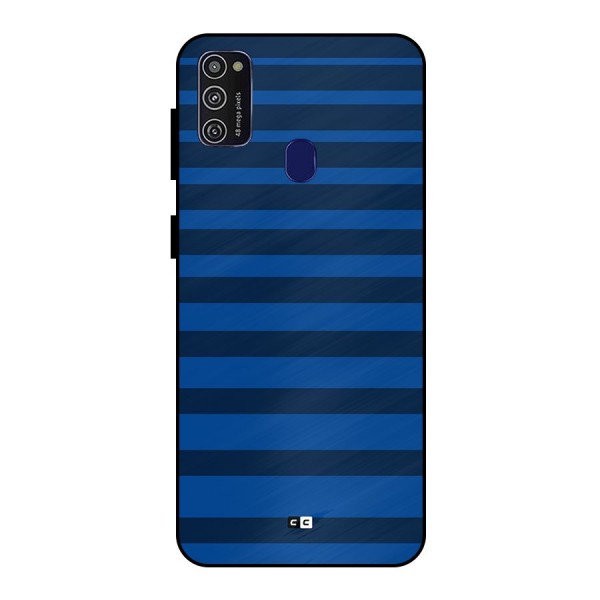 Chelsea Stripes Metal Back Case for Galaxy M21