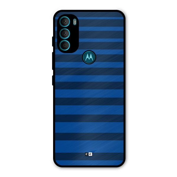 Chelsea Stripes Metal Back Case for Moto G71 5G