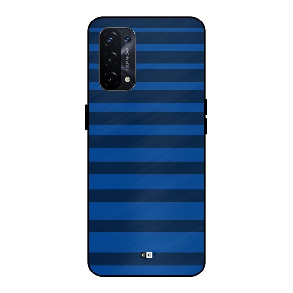 Chelsea Stripes Metal Back Case for Oppo A74 5G