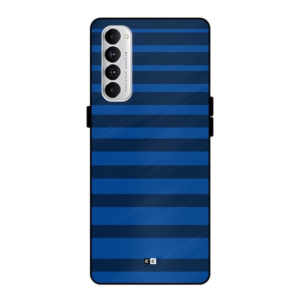 Chelsea Stripes Metal Back Case for Oppo Reno4 Pro