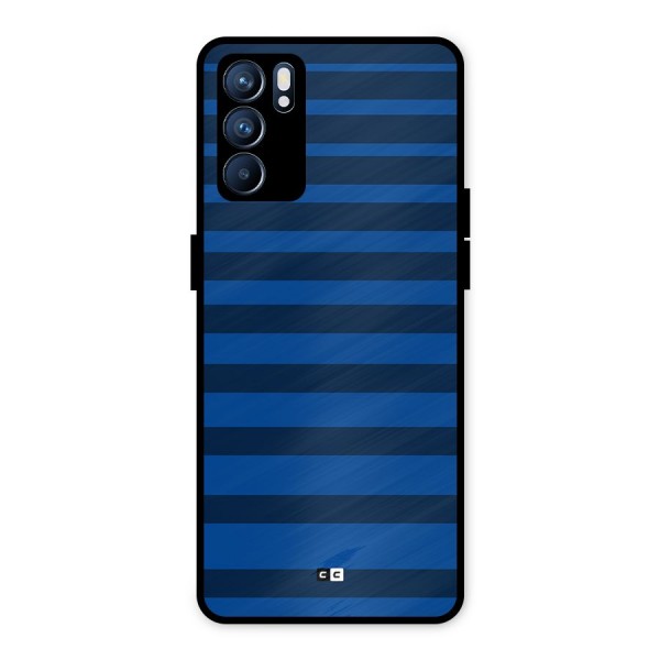 Chelsea Stripes Metal Back Case for Oppo Reno6 5G