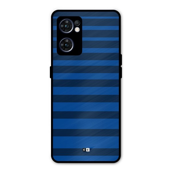 Chelsea Stripes Metal Back Case for Oppo Reno7 5G