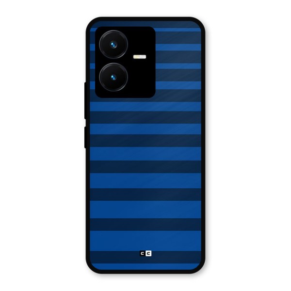 Chelsea Stripes Metal Back Case for Vivo Y22s