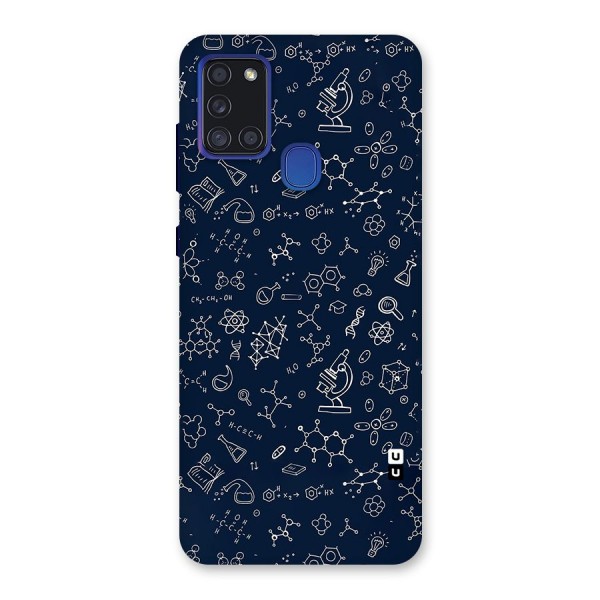 Chemistry Doodle Art Back Case for Galaxy A21s