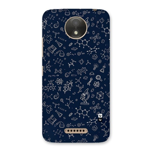 Chemistry Doodle Art Back Case for Moto C Plus