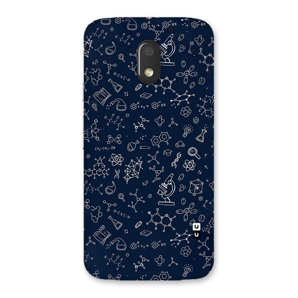 Chemistry Doodle Art Back Case for Moto E3 Power