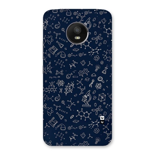 Chemistry Doodle Art Back Case for Moto E4 Plus