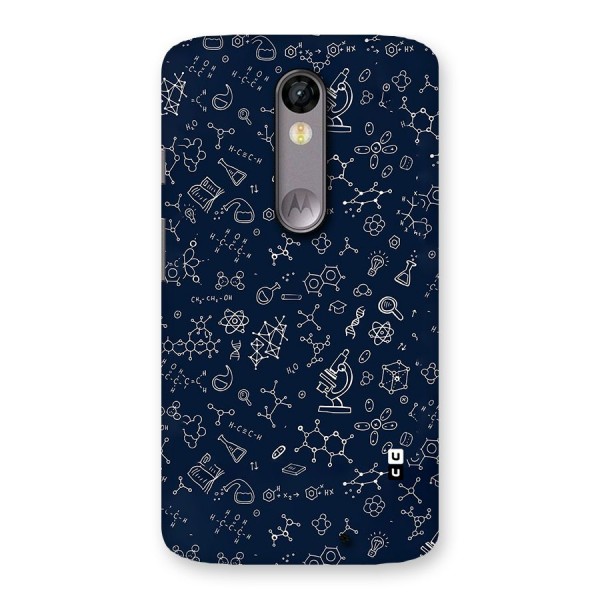 Chemistry Doodle Art Back Case for Moto X Force