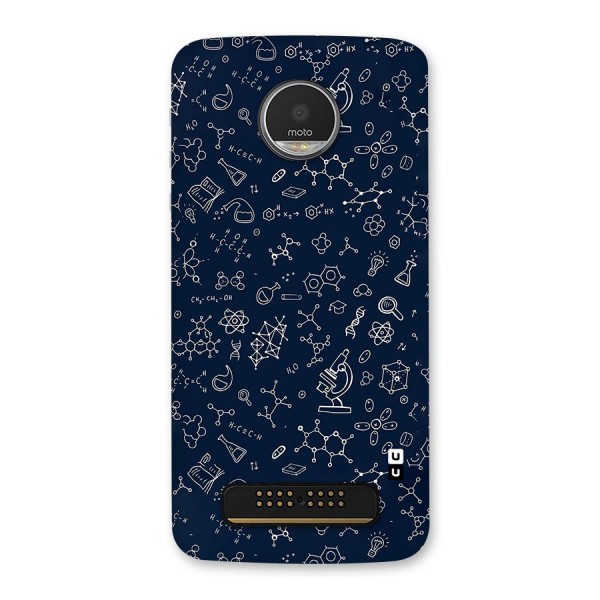 Chemistry Doodle Art Back Case for Moto Z Play