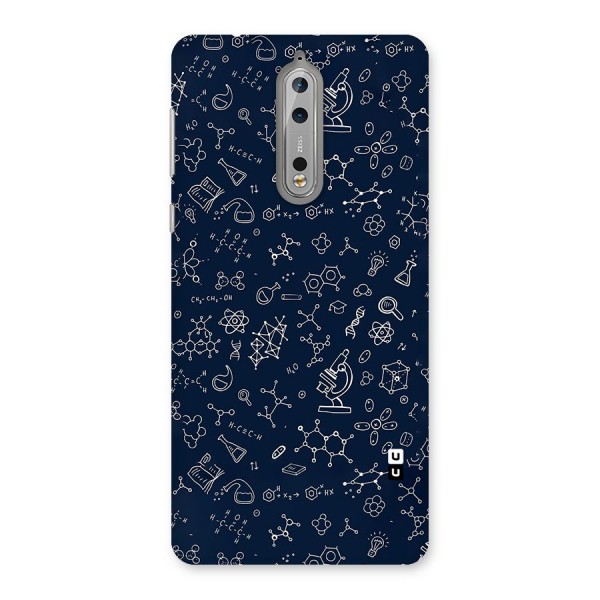 Chemistry Doodle Art Back Case for Nokia 8