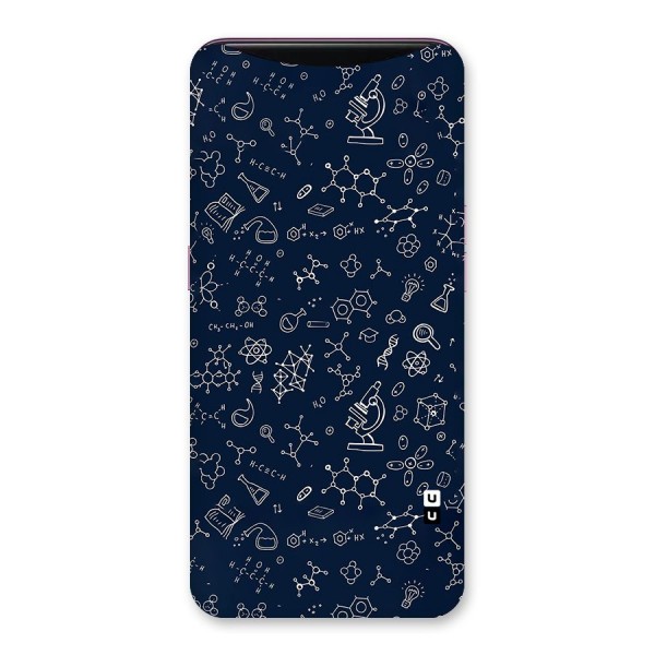 Chemistry Doodle Art Back Case for Oppo Find X