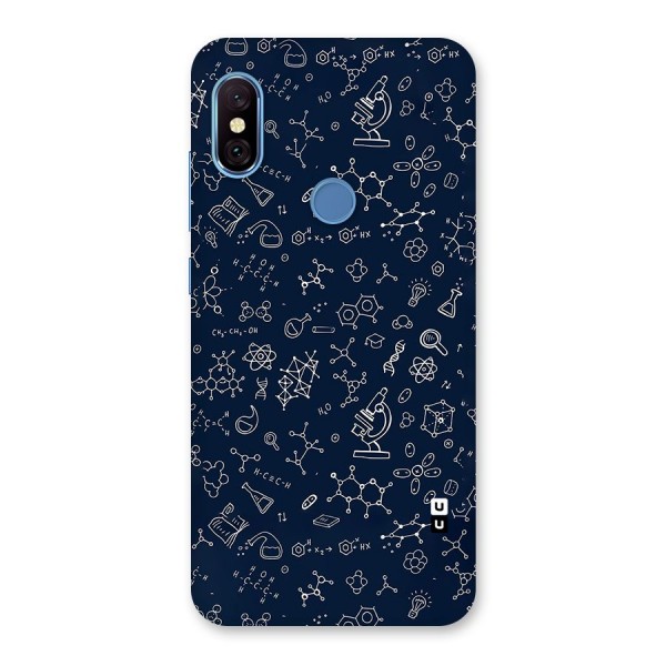 Chemistry Doodle Art Back Case for Redmi Note 6 Pro