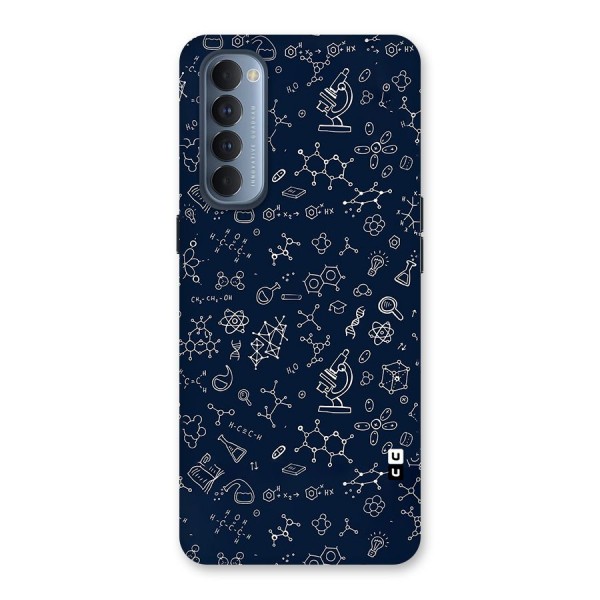 Chemistry Doodle Art Back Case for Reno4 Pro