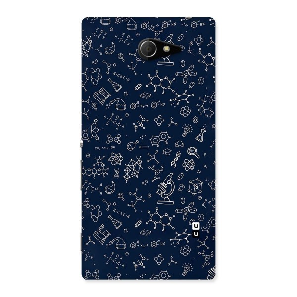 Chemistry Doodle Art Back Case for Sony Xperia M2