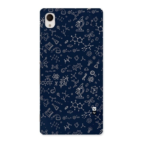 Chemistry Doodle Art Back Case for Sony Xperia M4