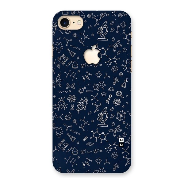 Chemistry Doodle Art Back Case for iPhone 7 Apple Cut