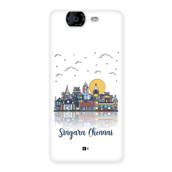 Chennai City Back Case for Canvas Knight A350