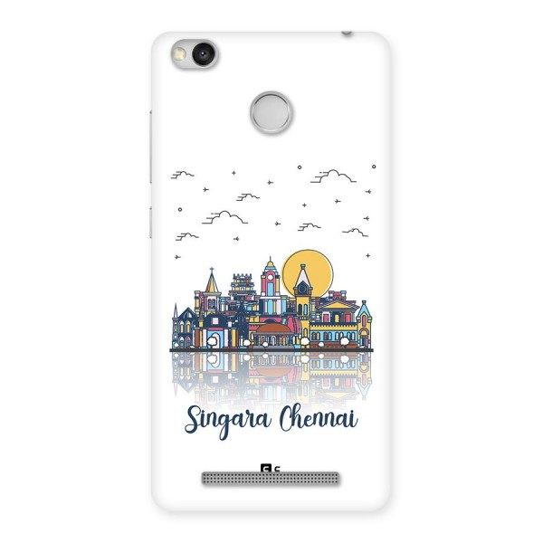 Chennai City Back Case for Redmi 3S Prime