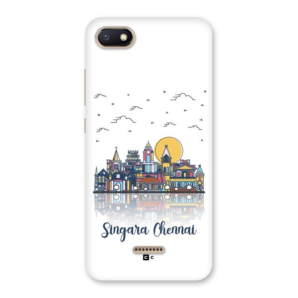 Chennai City Back Case for Redmi 6A