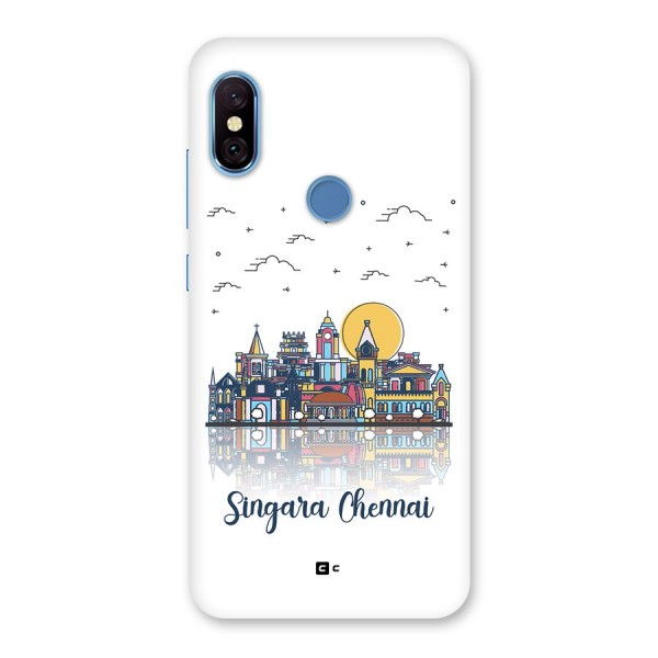 Chennai City Back Case for Redmi Note 6 Pro