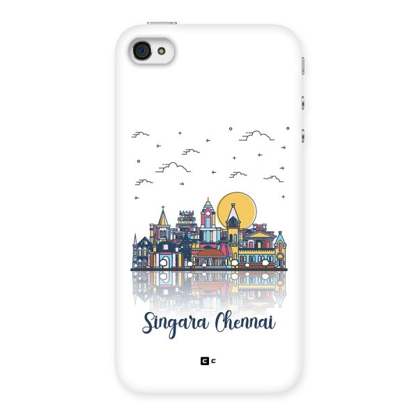 Chennai City Back Case for iPhone 4 4s