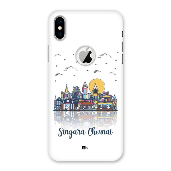 Chennai City Back Case for iPhone XS Logo Cut