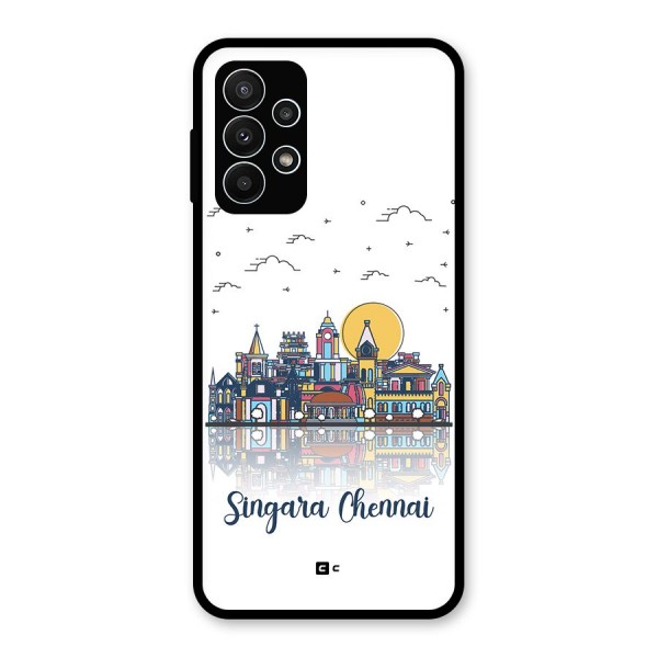 Chennai City Glass Back Case for Galaxy A23