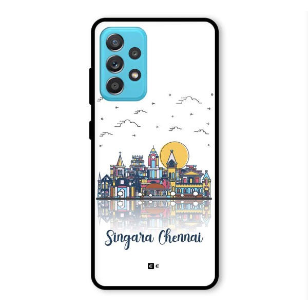 Chennai City Glass Back Case for Galaxy A52