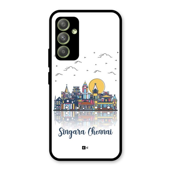 Chennai City Glass Back Case for Galaxy A54