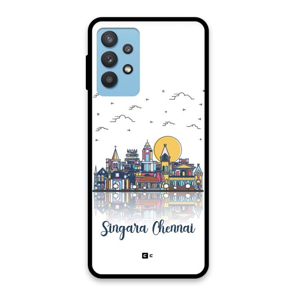 Chennai City Glass Back Case for Galaxy M32 5G