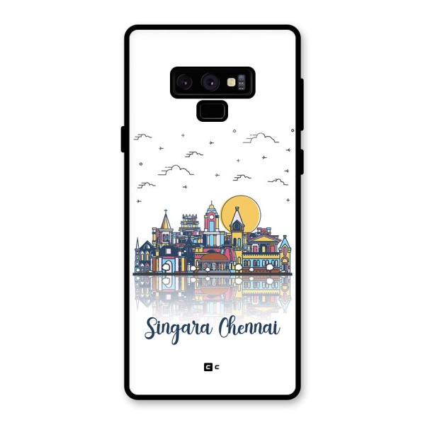 Chennai City Glass Back Case for Galaxy Note 9