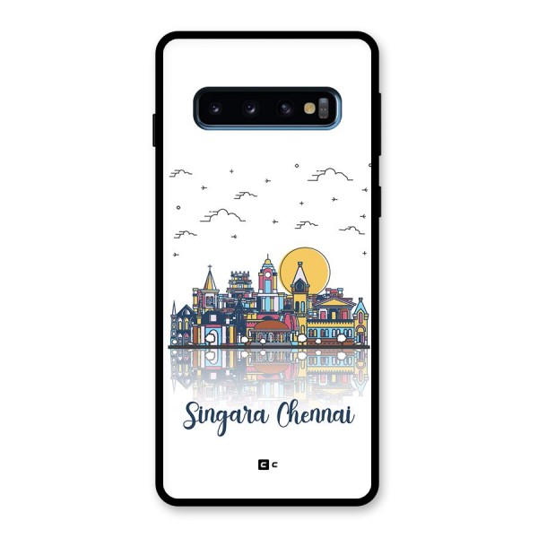 Chennai City Glass Back Case for Galaxy S10