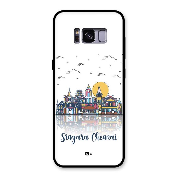 Chennai City Glass Back Case for Galaxy S8