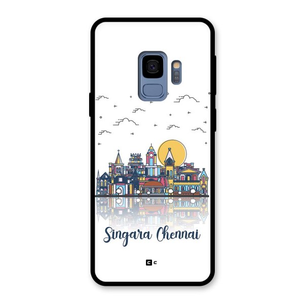 Chennai City Glass Back Case for Galaxy S9