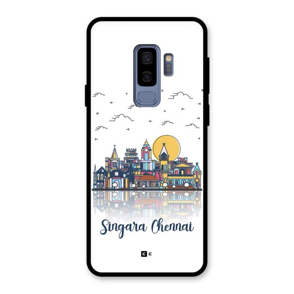 Chennai City Glass Back Case for Galaxy S9 Plus