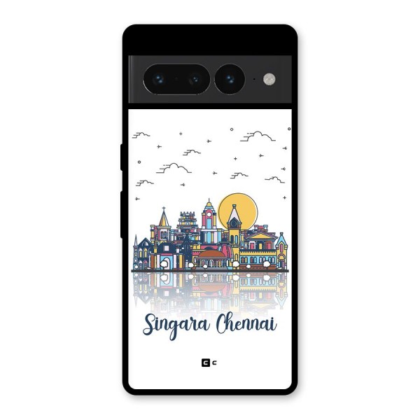 Chennai City Glass Back Case for Google Pixel 7 Pro