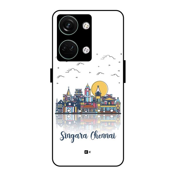 Chennai City Glass Back Case for Oneplus Nord 3