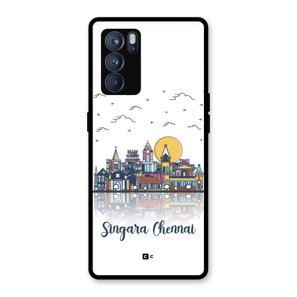 Chennai City Glass Back Case for Oppo Reno6 Pro 5G