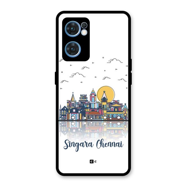 Chennai City Glass Back Case for Oppo Reno7 5G