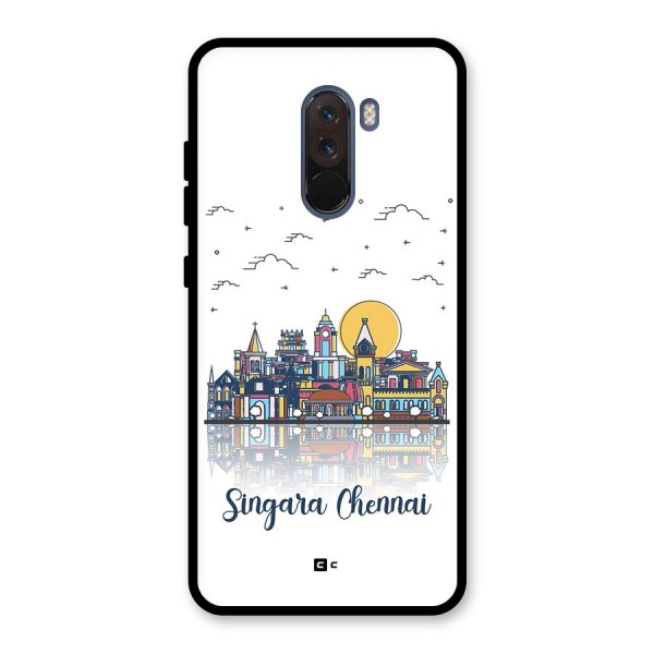 Chennai City Glass Back Case for Poco F1