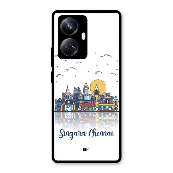 Chennai City Glass Back Case for Realme 10 Pro Plus